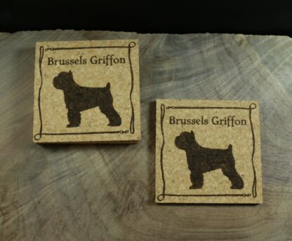 Brussels Griffon Cork Coasters