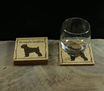 Brussels Griffon Cork Coasters