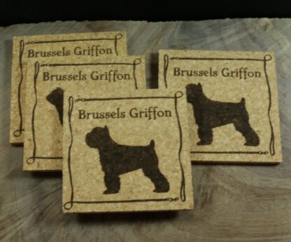 Brussels Griffon Cork Coasters