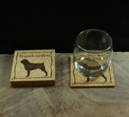 Brussels Griffon Cork Coasters