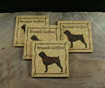 Brussels Griffon Cork Coasters