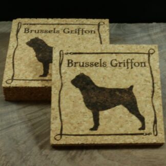 Brussels Griffon Cork Coasters