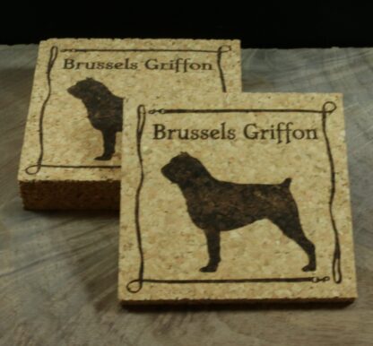 Brussels Griffon Cork Coasters