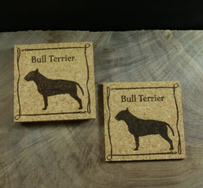 Bull Terrier Cork Coasters