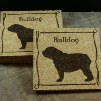 Bulldog Cork Coasters