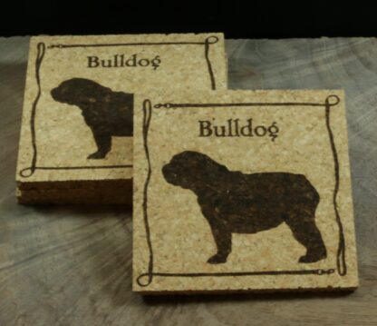 Bulldog Cork Coasters