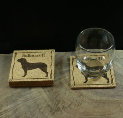 Bullmastiff Cork Coasters