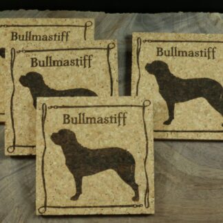 Bullmastiff Cork Coasters