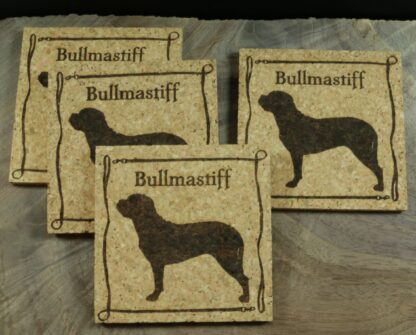 Bullmastiff Cork Coasters