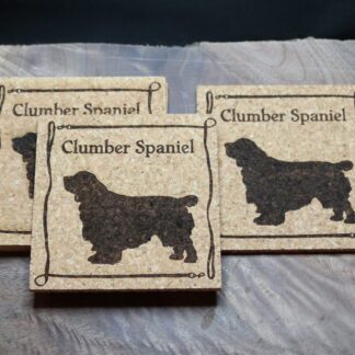 Clumber Spaniel Cork Coasters