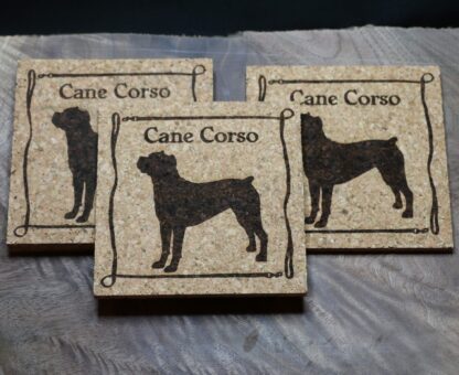 Cane Corso Cork Coasters