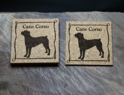 Cane Corso Cork Coasters