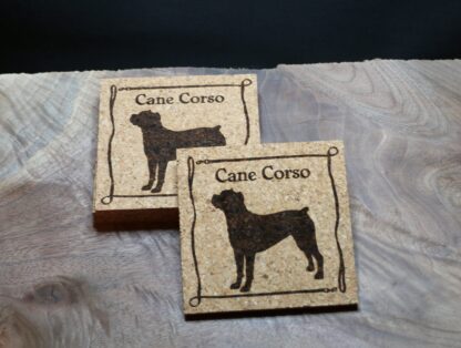 Cane Corso Cork Coasters