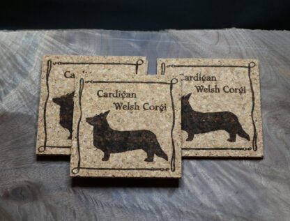 Cardigan Welsh Corgi Cork Coasters