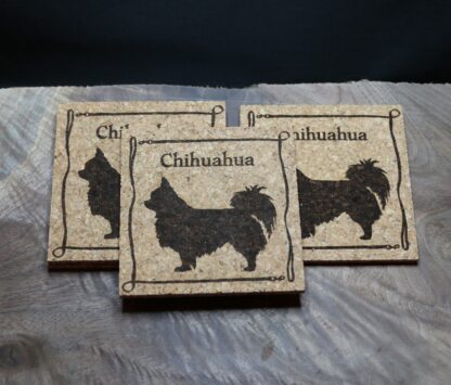 Chihuahua Cork Coasters