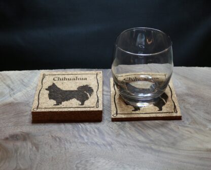 Chihuahua Cork Coasters