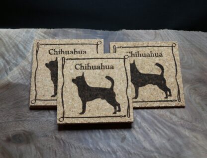 Chihuahua Cork Coasters