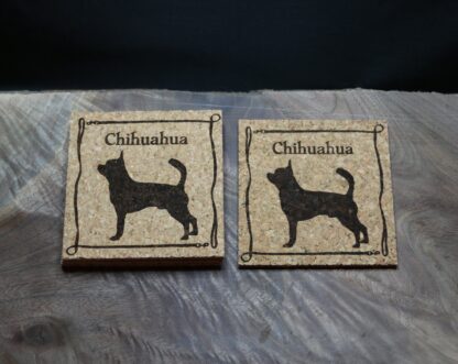 Chihuahua Cork Coasters