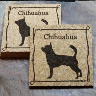 Chihuahua Cork Coasters