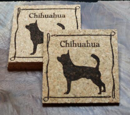 Chihuahua Cork Coasters