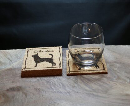 Chihuahua Cork Coasters