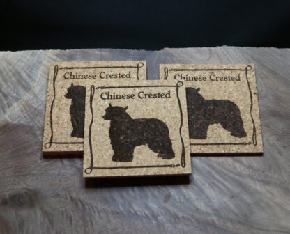 Chinese Crested Cork Coasters