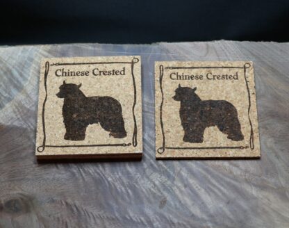 Chinese Crested Cork Coasters