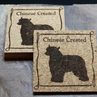 Chinese Crested Cork Coasters