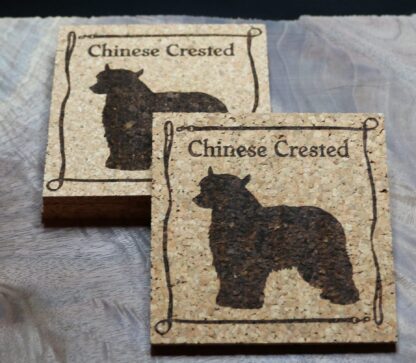 Chinese Crested Cork Coasters