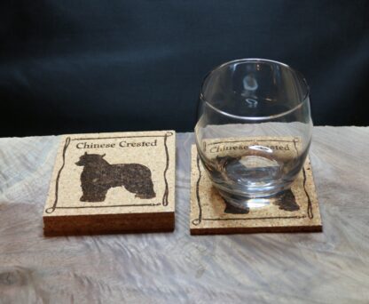 Chinese Crested Cork Coasters