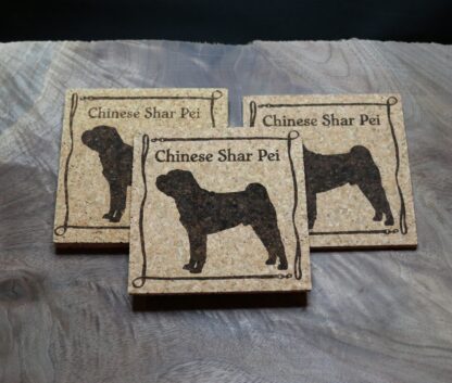 Chinese Shar-Pei Cork Coasters