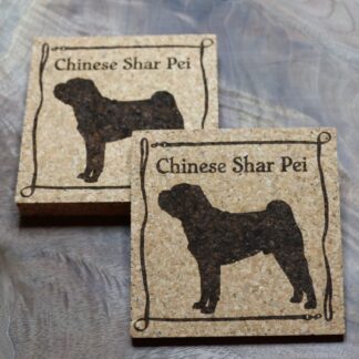 Chinese Shar-Pei Cork Coasters