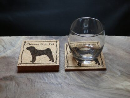 Chinese Shar-Pei Cork Coasters