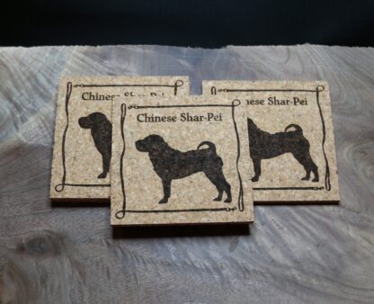 Chinese Shar-Pei Cork Coasters