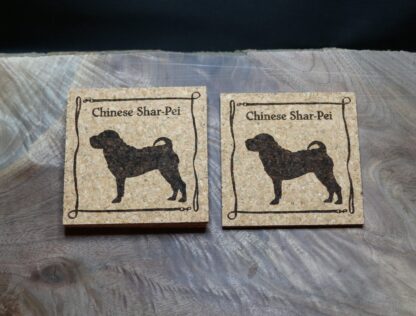 Chinese Shar-Pei Cork Coasters