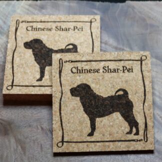 Chinese Shar-Pei Cork Coasters