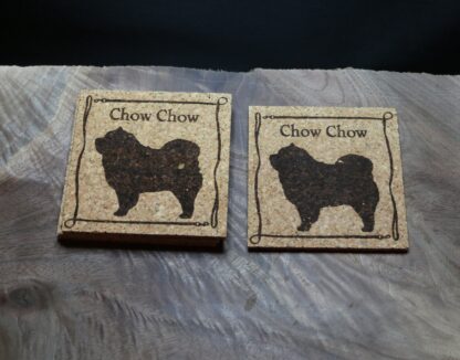 Chow Chow Cork Coasters