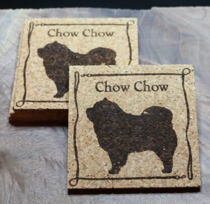 Chow Chow Cork Coasters