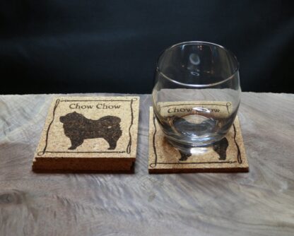 Chow Chow Cork Coasters