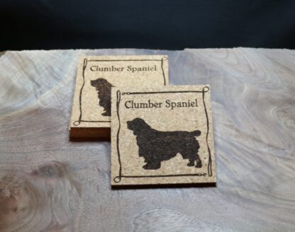 Clumber Spaniel Cork Coasters