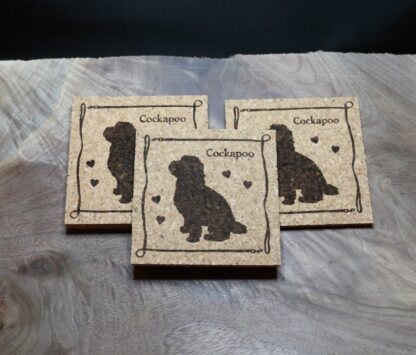 Cockapoo Cork Coasters