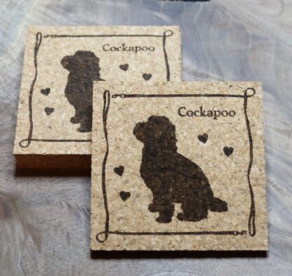 Cockapoo Cork Coasters