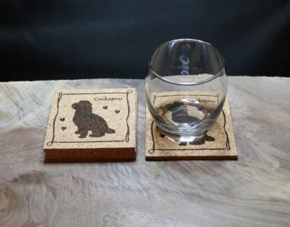 Cockapoo Cork Coasters