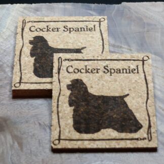 Cocker Spaniel Cork Coasters