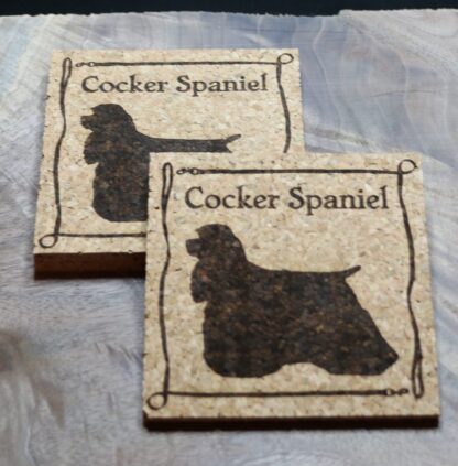 Cocker Spaniel Cork Coasters