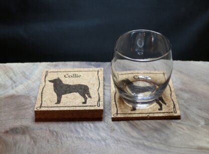 Collie Cork Coasters