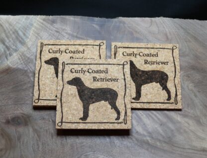 Curly-Coated Retriever Cork Coasters