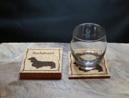 Dachshund Cork Coasters