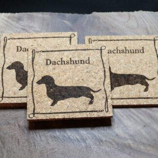 Dachshund Cork Coasters