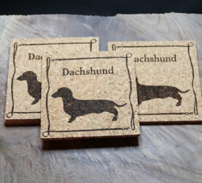 Dachshund Cork Coasters